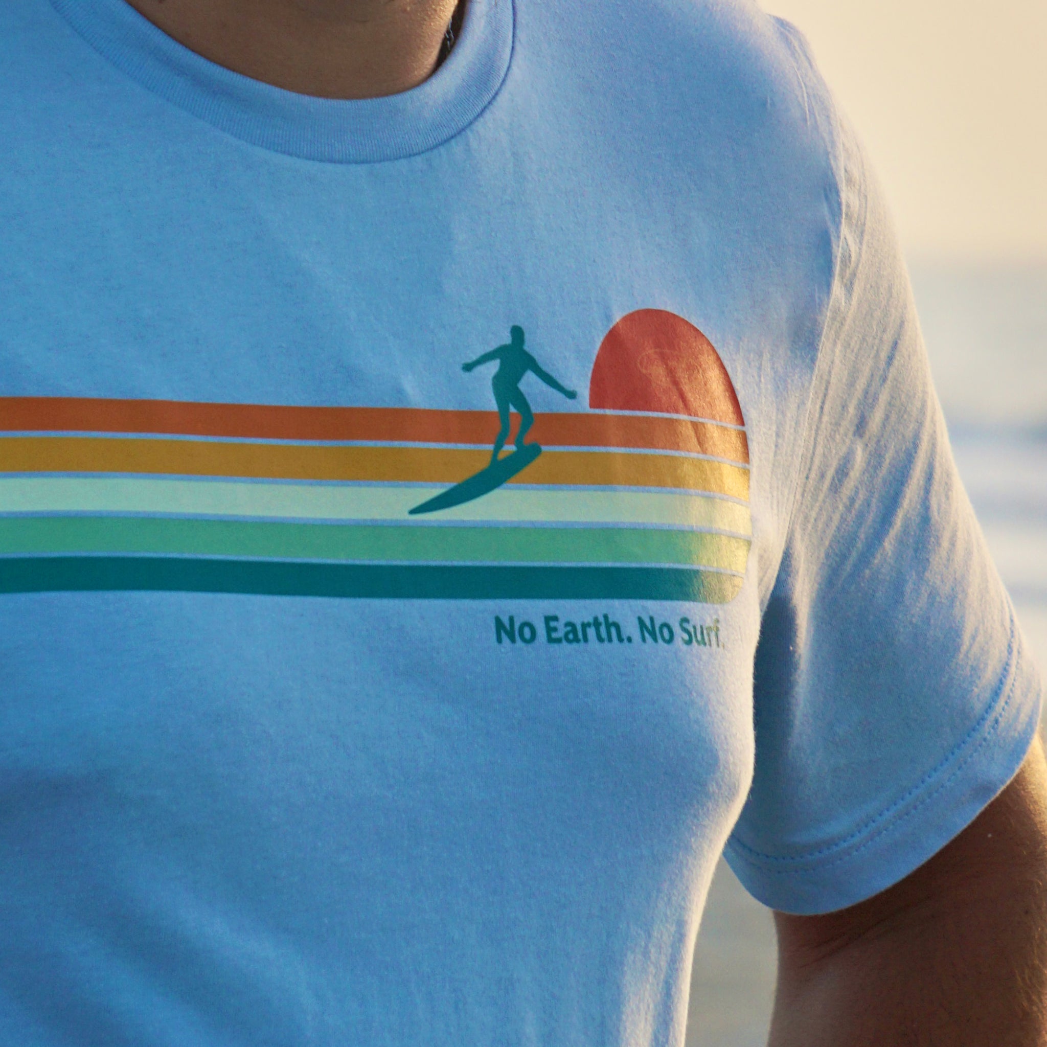 Men's Sunset Graphic Tee | Retro Surf T-Shirt | Liquid Culture
