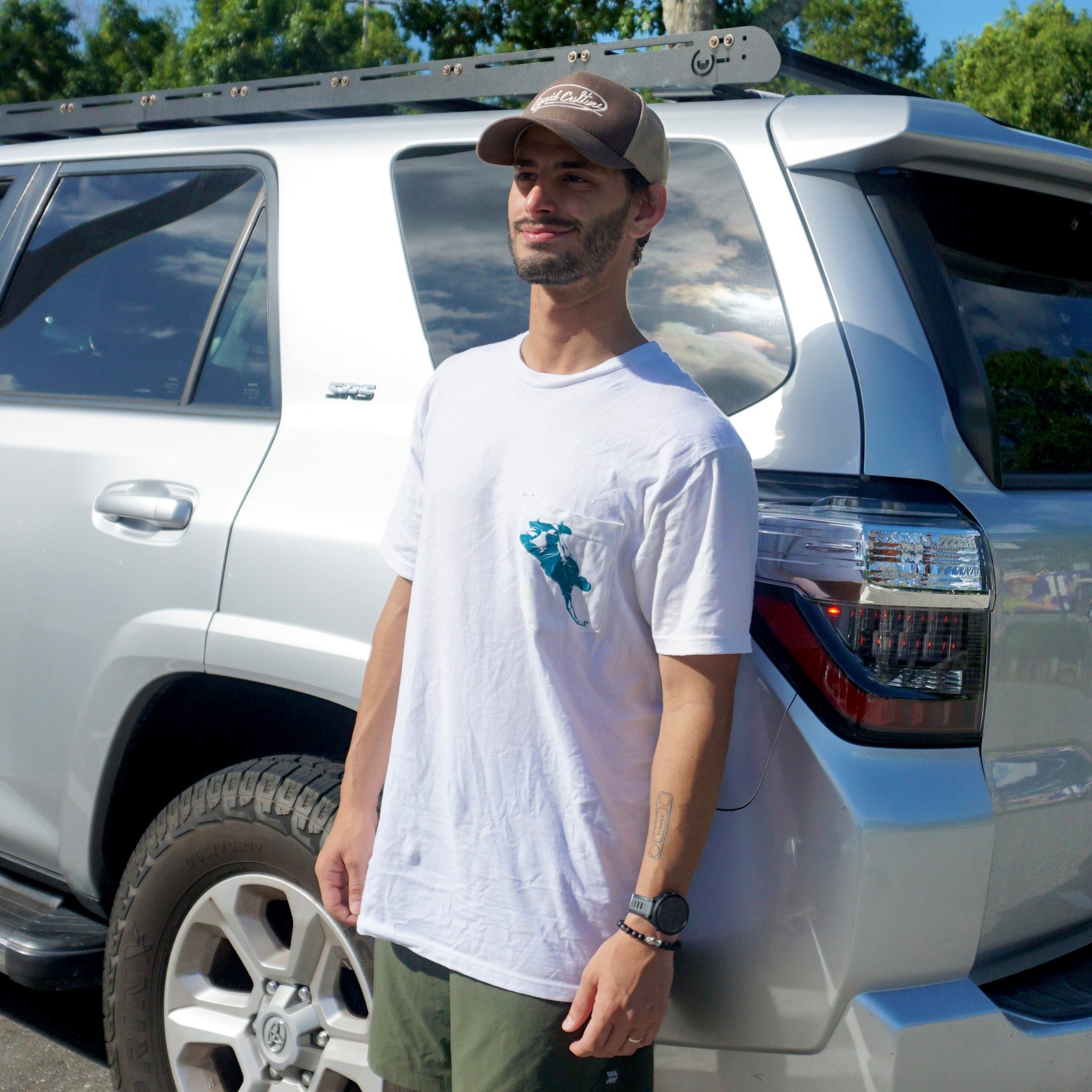 Skater Men's Cotton T-Shirt - Classic Fit with Chest Pocket