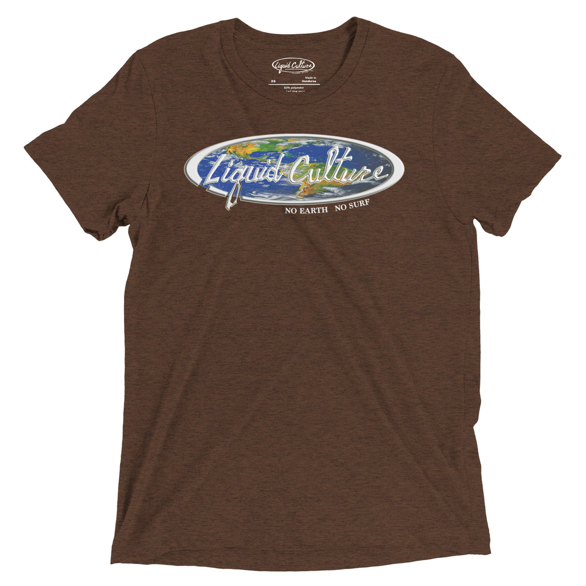 Liquid Culture World men's graphic tee in Brown