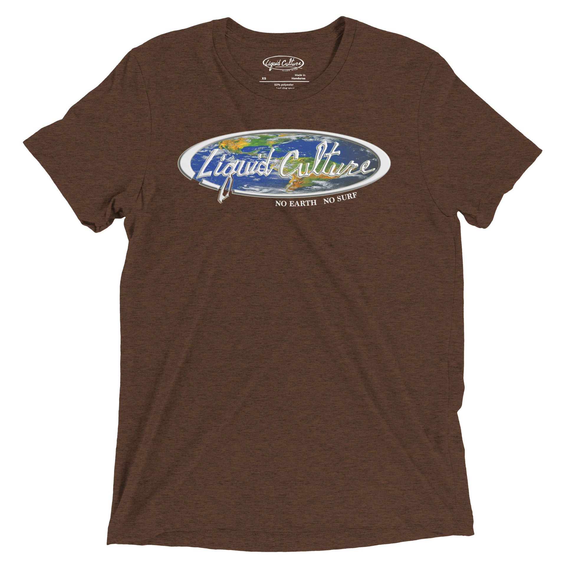 Liquid Culture World men's graphic tee in Brown