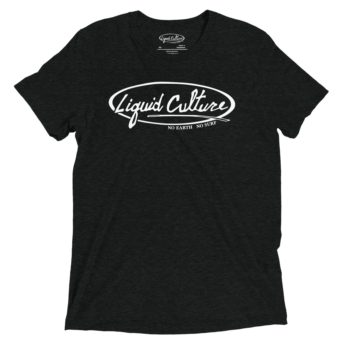 Classic Logo men's graphic tee in Charcoal Black with white Liquid Culture logo