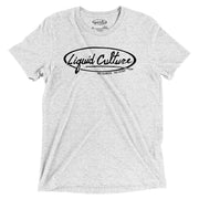Classic Logo men's graphic tee in White Fleck with black Liquid Culture logo