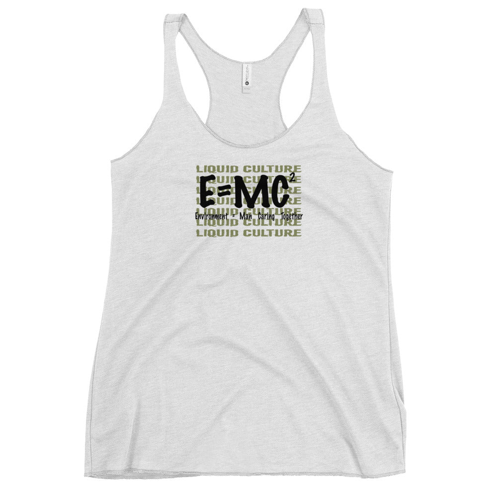 Women's E=MC Tri-Blend Racerback Tank