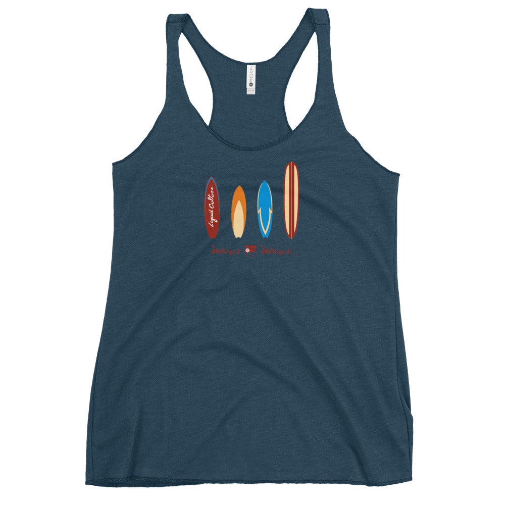 Women's Decisions Tri-Blend Racerback Tank