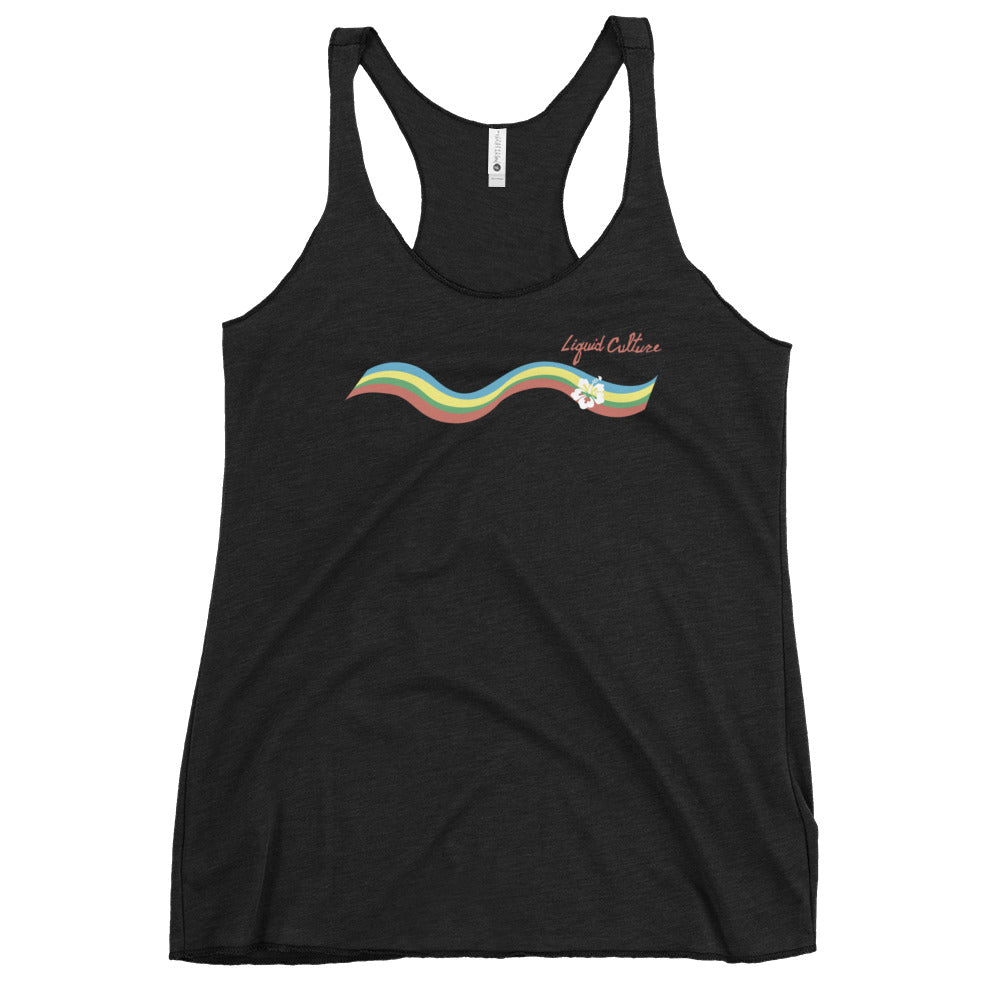 Women's Rainbow Tri-Blend Racerback Tank