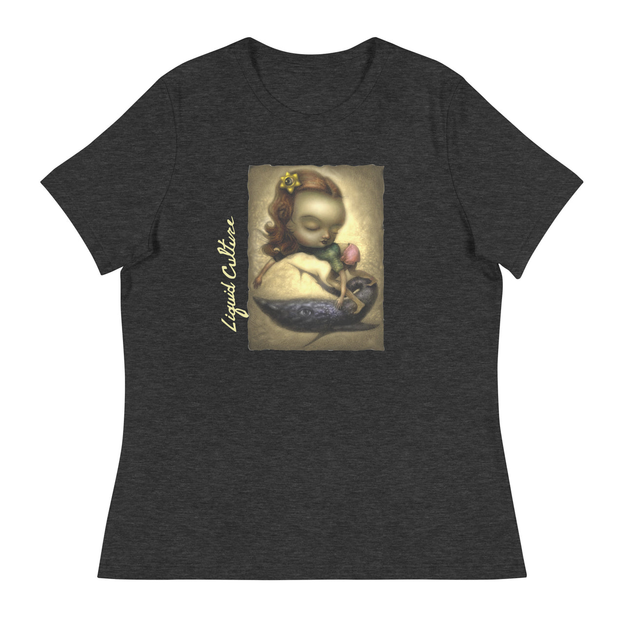 Women's Liquid Girl Crew Neck T-Shirt