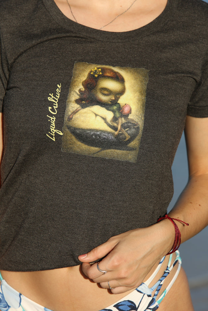 Women's Liquid Girl Crew Neck T-Shirt