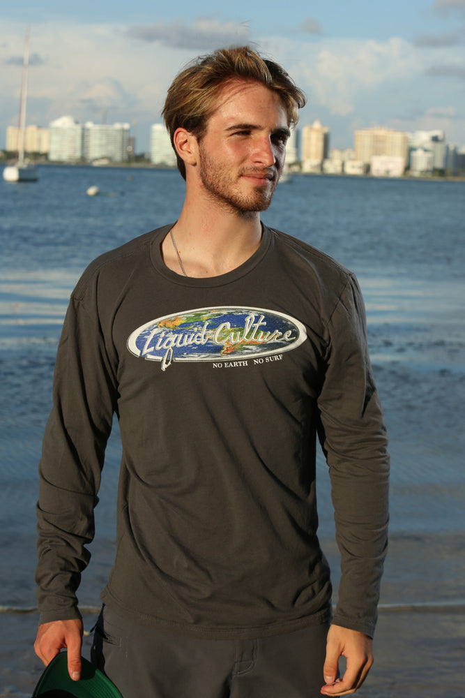 Men's World Long Sleeve Fitted Crew