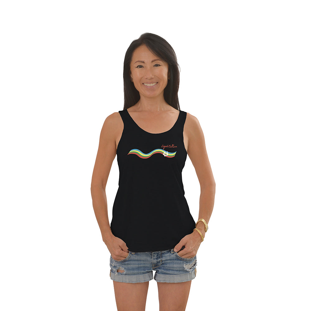 Women's Rainbow Tri-Blend Racerback Tank