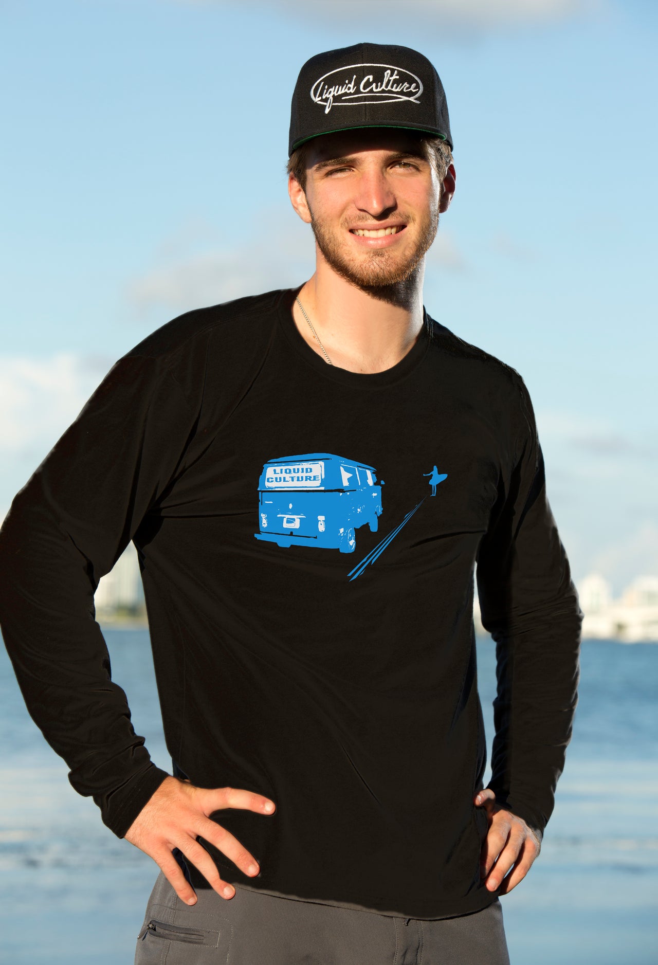 Men's Bus Long Sleeve Fitted Crew