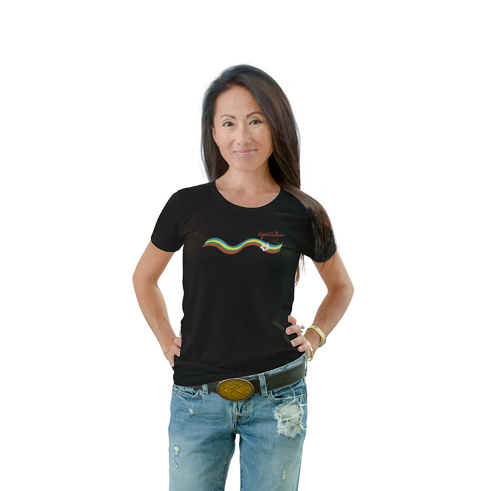 Women's Rainbow Crew Neck T-Shirt