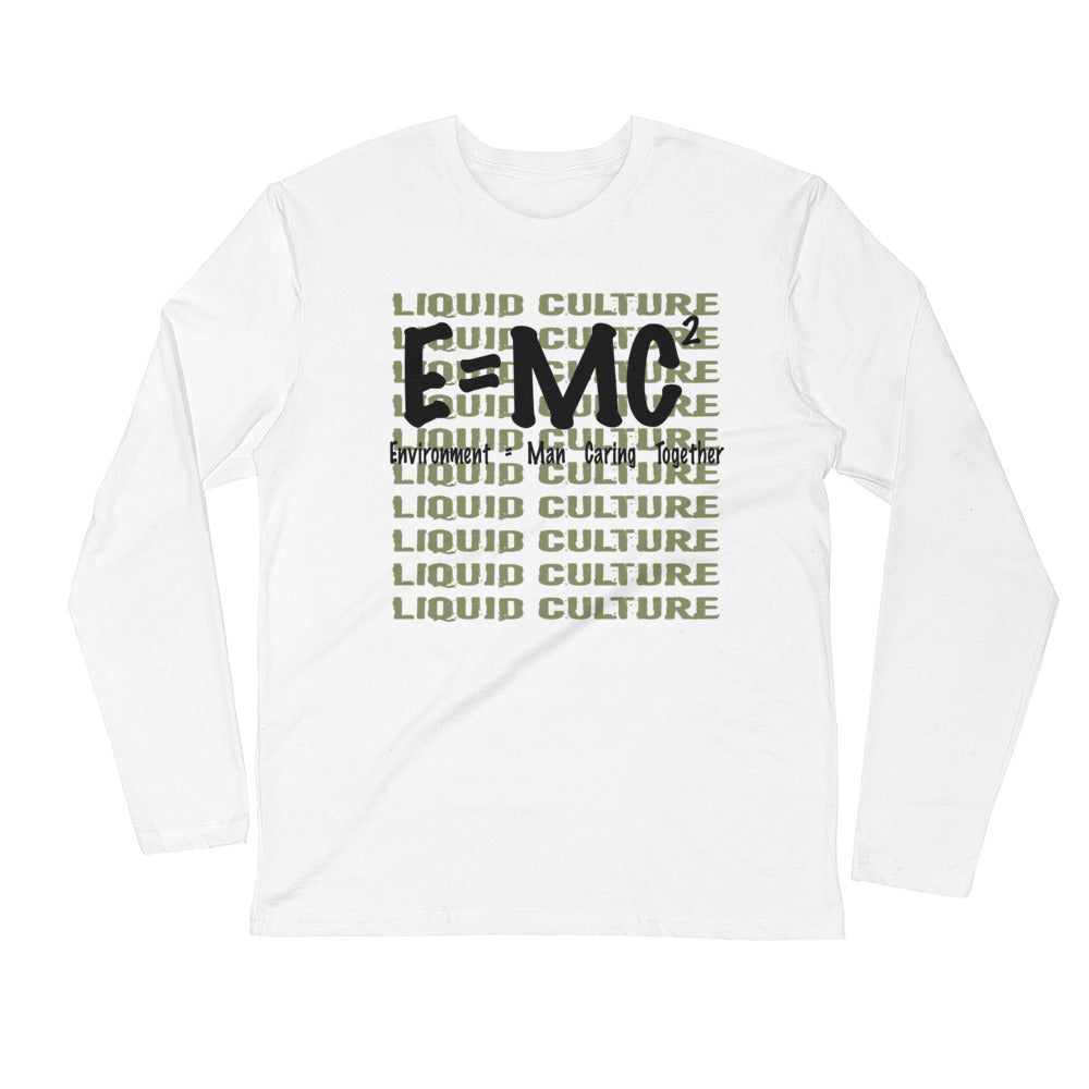 Men's E=MC Long Sleeve Fitted Crew